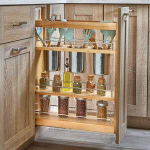 9-inch Knife-Block Wood Base Pullout