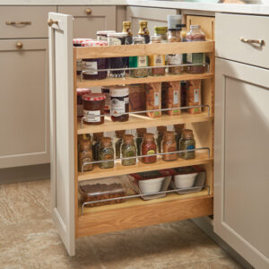 6-inch Wood Base Cabinet Organizer