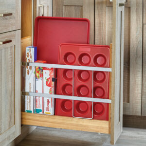 6-1/2-inch Wood Foil Wrap and Tray Divider Organizer