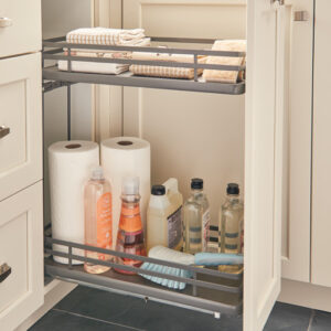 9-1/2-inch Orion Grey Two-Tier Base Pullout